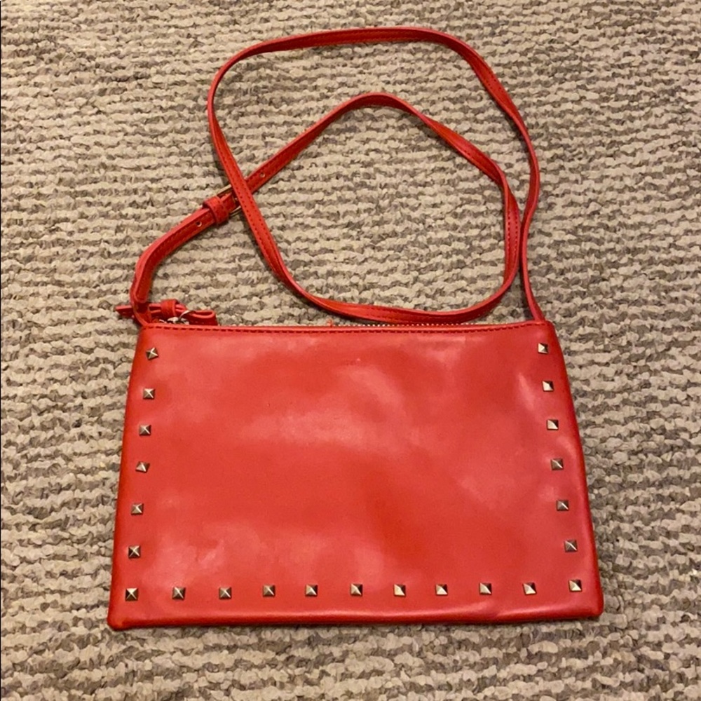 Red crossbody bag